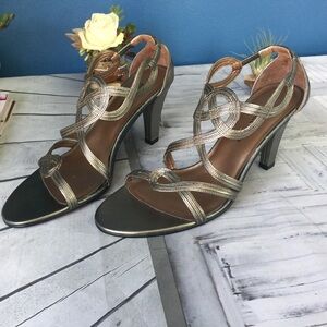 Bellini Metallic Heels Sandals
